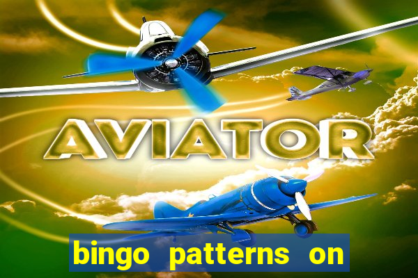 bingo patterns on slot machines