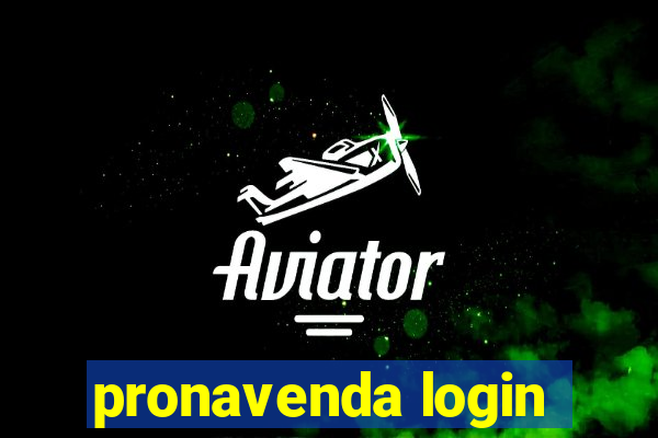 pronavenda login