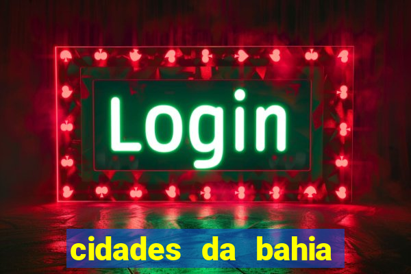 cidades da bahia que tem aeroporto