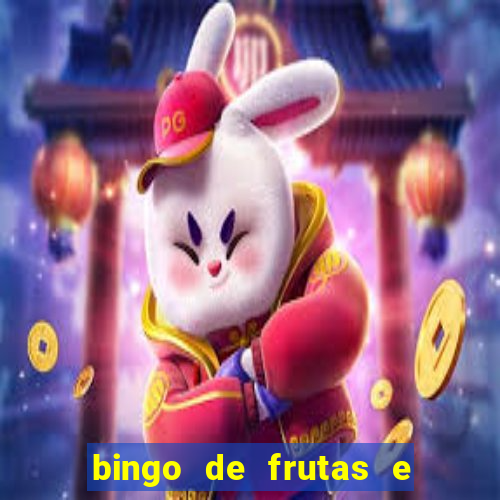 bingo de frutas e legumes para imprimir