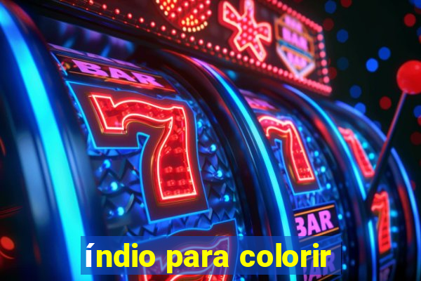 índio para colorir