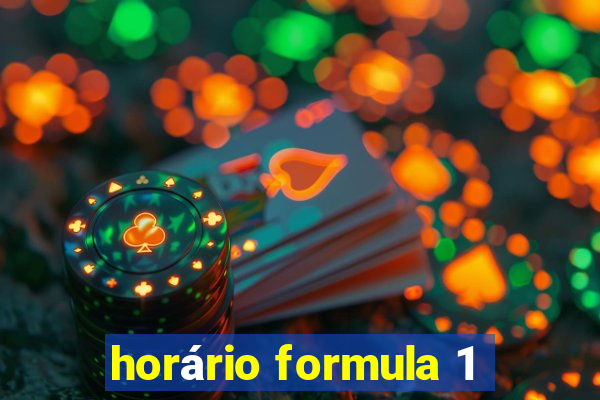 horário formula 1