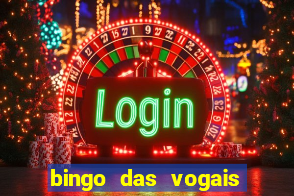 bingo das vogais colorido para imprimir