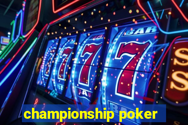 championship poker