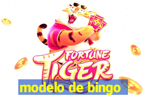 modelo de bingo