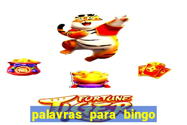 palavras para bingo cha de bebe