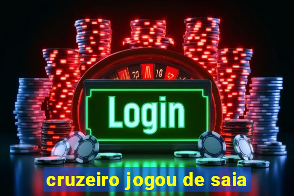 cruzeiro jogou de saia