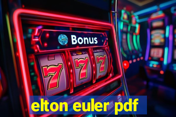 elton euler pdf