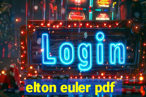 elton euler pdf