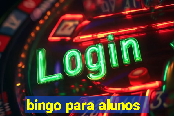 bingo para alunos