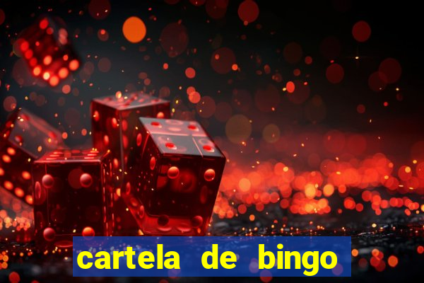 cartela de bingo para educa??o infantil