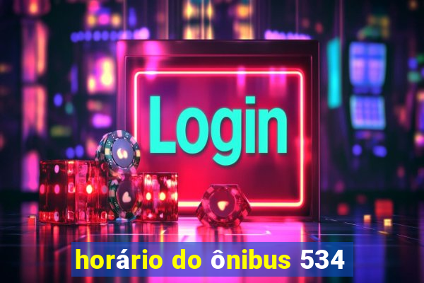 horário do ônibus 534