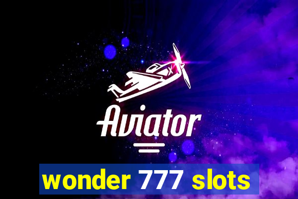 wonder 777 slots