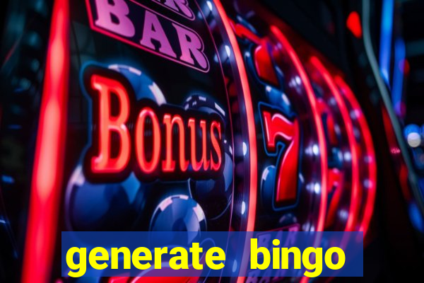 generate bingo cards with pictures