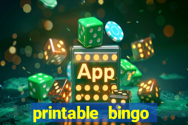 printable bingo card generator