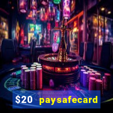 $20 paysafecard deposit bonus casino nz