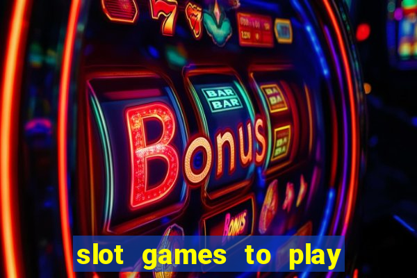 slot games to play for free