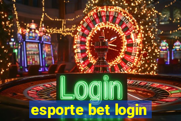 esporte bet login