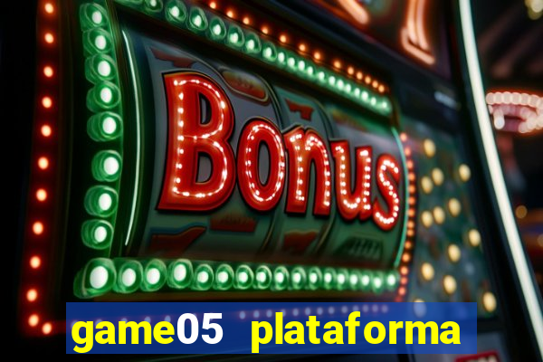 game05 plataforma de jogos