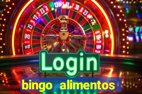 bingo alimentos para imprimir