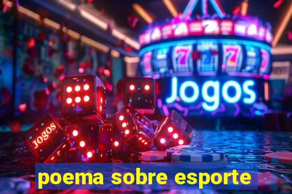 poema sobre esporte