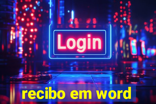 recibo em word