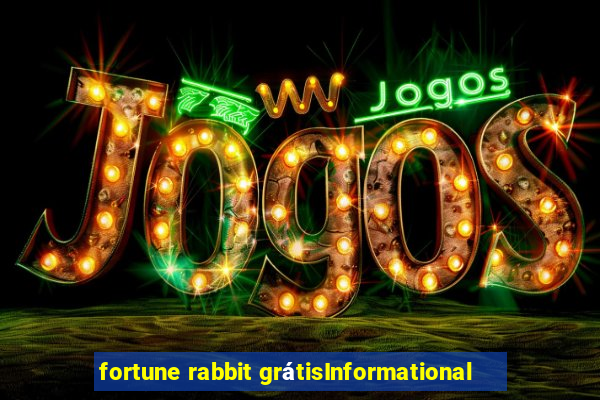 fortune rabbit grátisInformational