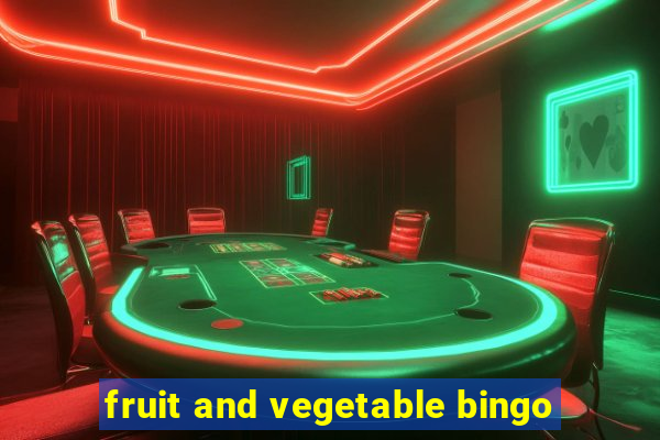 fruit and vegetable bingo