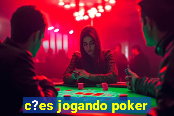 c?es jogando poker