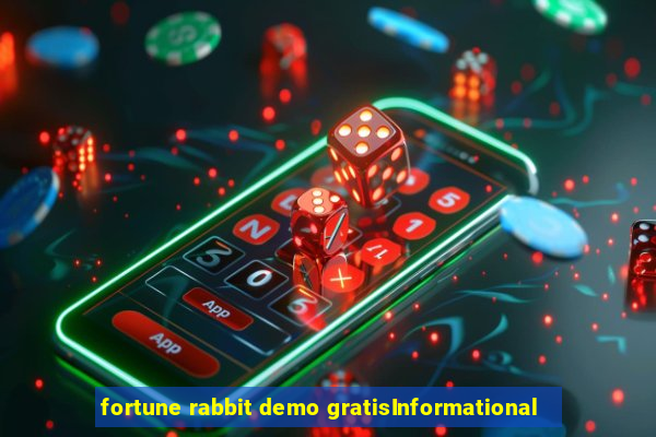 fortune rabbit demo gratisInformational