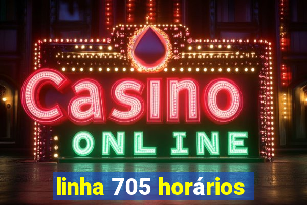 linha 705 horários