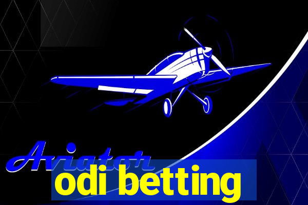 odi betting