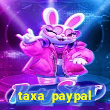 taxa paypal recebimento internacional