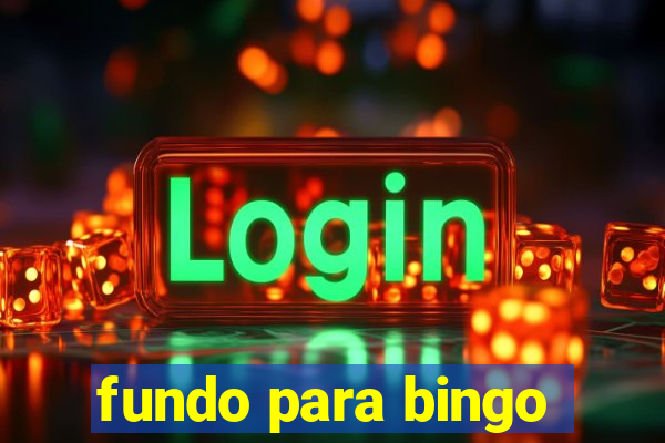 fundo para bingo