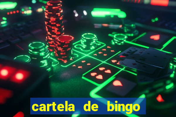 cartela de bingo até 30