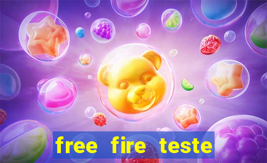 free fire teste grátis jogar