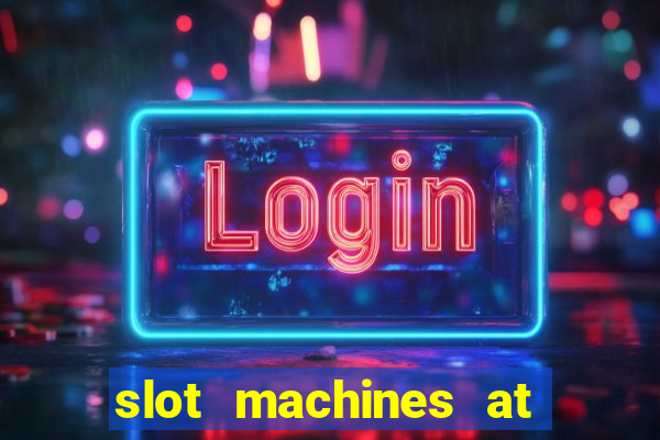 slot machines at mgm springfield