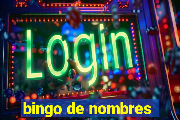 bingo de nombres